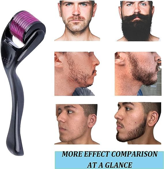 Generic Derma Roller Hair Growth for Men and Women, Microneedling Skin Beard & Hair Growth scalp roller for Skin Rejuvenation Anti Ageing Wrinkle Hair regeneration Scar (0.5mm)