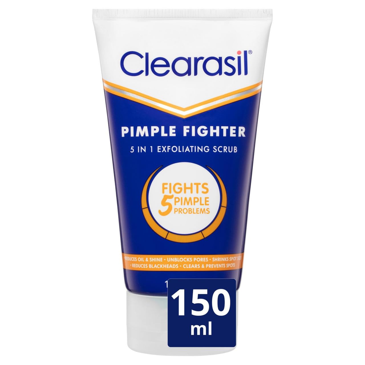 Clearasil 5 in 1 Multi-Action Exfoliating Face Scrub 150ml