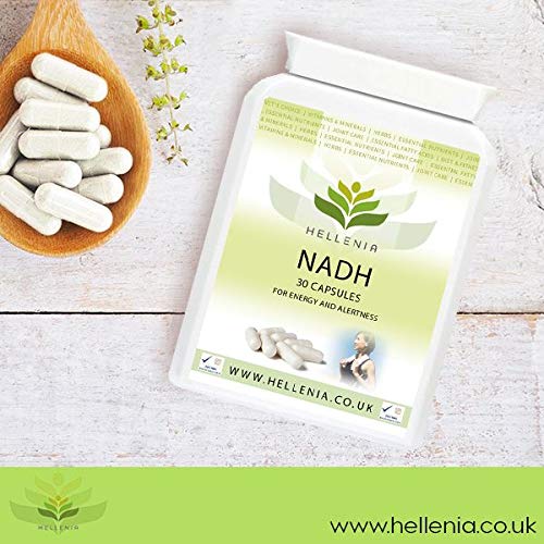Hellenia NADH 10mg | 30 Capsules | Energy Supplement | Vegan Friendly