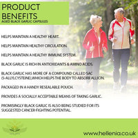 Hellenia Aged Garlic 12,000mg | 120 Capsules | Antioxidant and Cholesterol Support | Vegan and Gluten Free