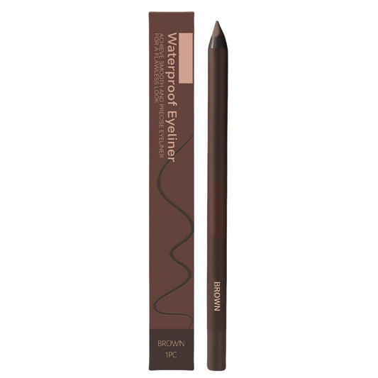 Xunzhi Eyeliner Pencil Waterproof,Plum Eyeliner Waterproof,Dark Brown Waterproo/f Eyel/iner Penci/l,24H Waterproo/f Eyeline/r Duo Sharpenable Eye Penci/l,Long-Lasting No Smudging Fading Smooth,Brown