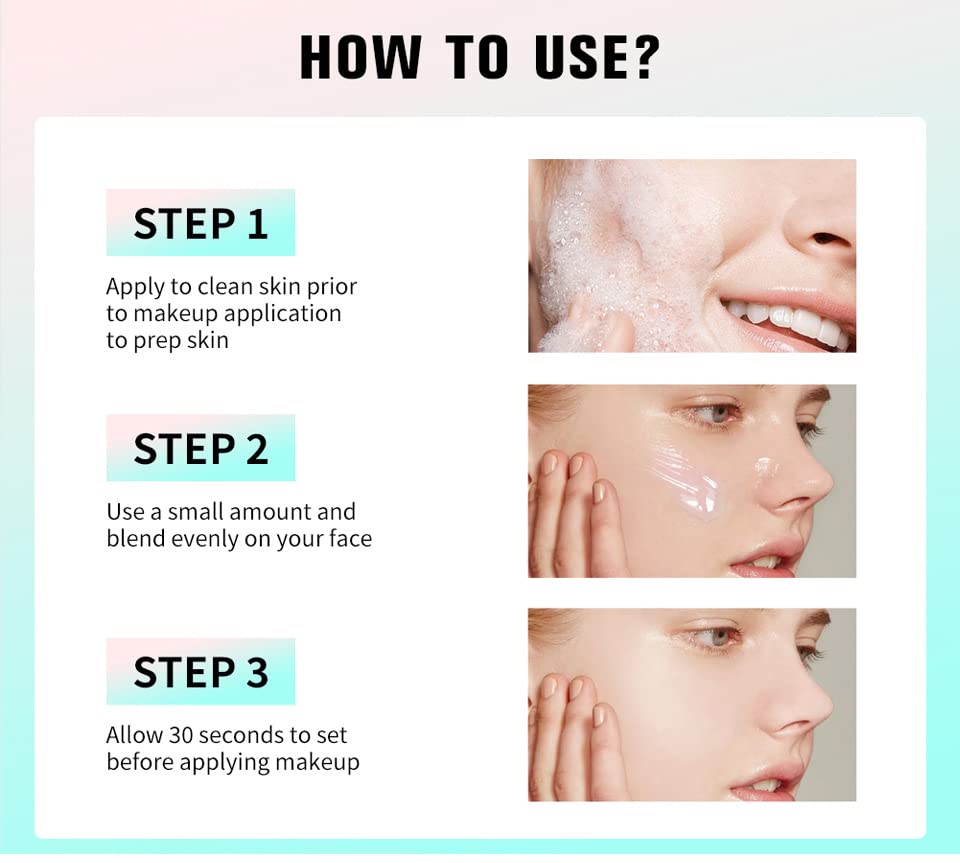 Power Grip Primer + 4% Niacinamide, Hydrating Face Primer, Evens Skin, Grips Makeup, Moisturizes Primes, Perfect Gel-Based, Primer Face Makeup for Long Lasting, Smoothing Foundation Primer (Pink)