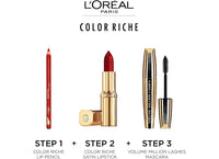 L'ORÉAL L'Oréal Paris Color Riche Satin Smooth Lipstick, Moisturising Pure Pigment Lip Colour, With Omega 3 & Vitamin E, 118 French Made