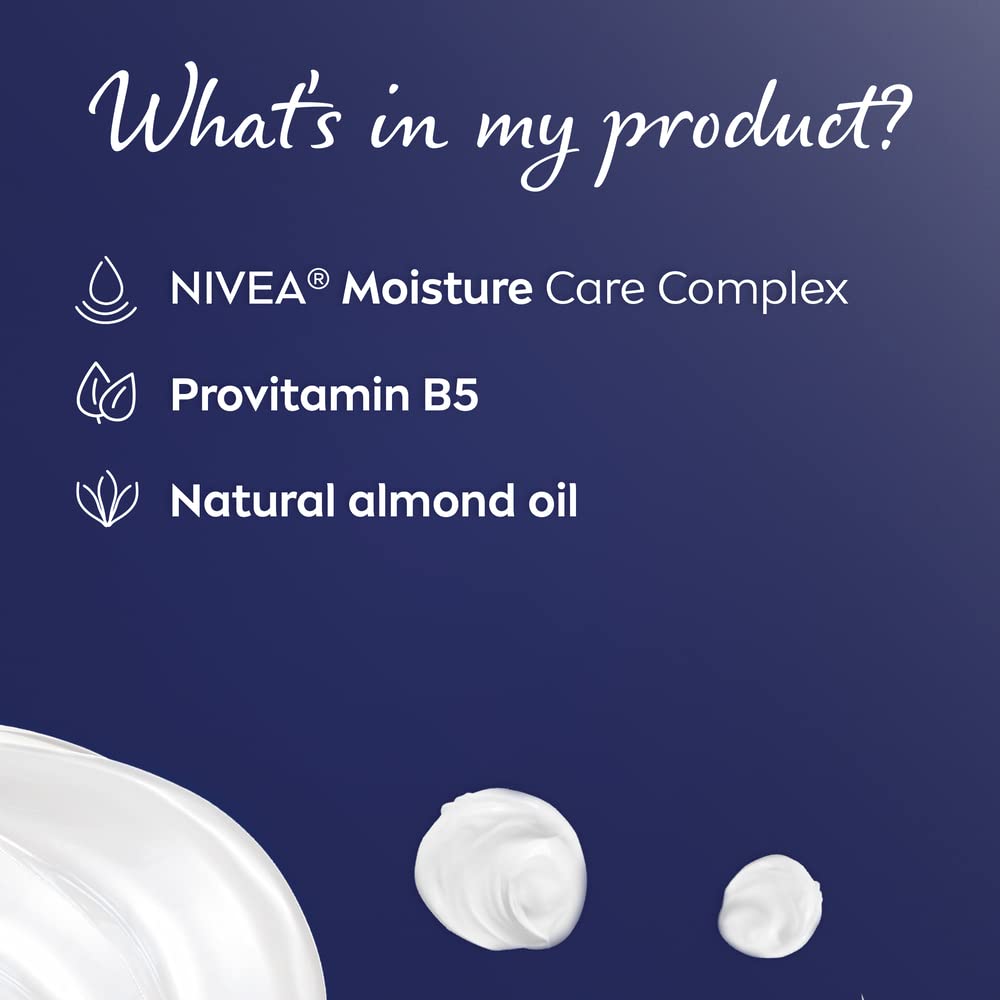 NIVEA Rich Regenerating Face Night Cream (50ml, Pack of 3), Almond Oil Moisturiser for Sensitive & Dry Skin, Perfect for Night time Skin Care Routines