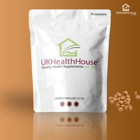 UKHealthHouse Ferrous Fumarate Iron Tablets 14mg Blood Cells Energy Anaemia Tiredness Pregnancy High Strength General Health & Well Being Supplement Vegan (90)