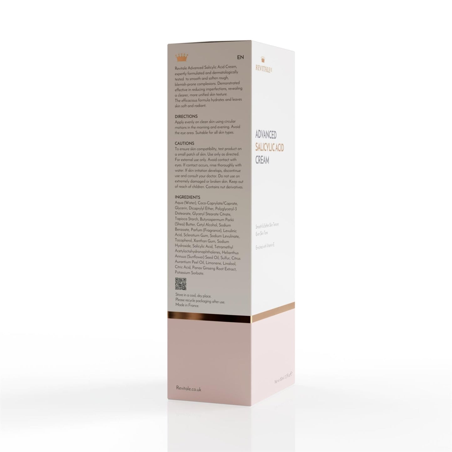 Revitale Advanced Salicylic Acid Cream for Face & Body 80g – Helps Smooth & Soften Skin Texture. For Rough, Bumpy & Blemish-Prone Skin