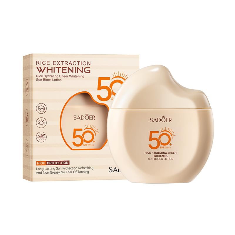 IZBEAUVO-Rice Hydrating Sheer WhiteningSun Block Lotion SPF 50