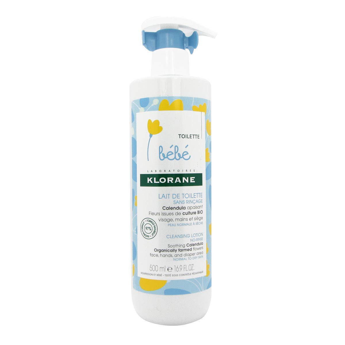 Klorane Baby Lait de toilete 500 ml
