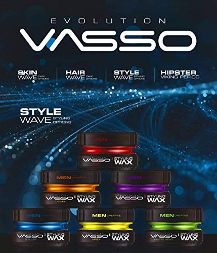 Vasso Matte Head Hair styling Wax Mattelook 2 PCS OFFER, GREEN, 300 millilitre, 150
