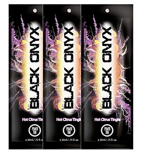 Black Onyx by Joris Ganier 3 SACHETS OF POWER TAN BLACK ONYX TANNING LOTION