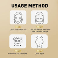 OVALA Under Eye Patches (16 Pairs) - 24K Gold Eye Patches for Puffy Eyes, Dark Circles, Eye Bags and Wrinkles, Collagen Skin Care Products, Beauty