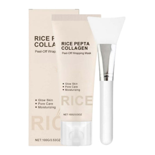 Tongyend Rice Collagen Peel-Off Wrapping Mask,Rice Overnight Facial Mask Pack, Hydrating, Firming & Elasticity, Pore Minimizing, Lifting, Glowy Glass Skin,