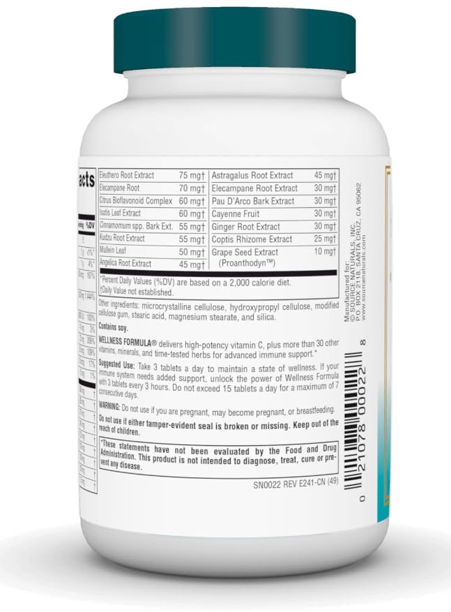 Generic Immune Support & Wellness Natural Source Tablets, 90 Tablets