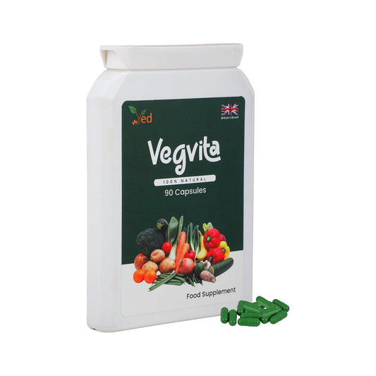 Ved VED Balance of Veggies Supplements, Fresh Superfood Formula with Vitamins and Minerals from Vegetables, 90 Vegan Capsules (Pack of 1)