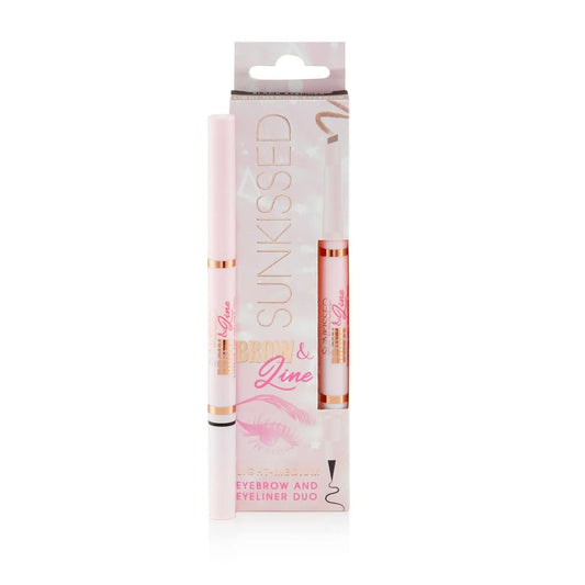Sunkissed Brow & Line Eyebrow Pencil and Eyeliner Duo Light/Med