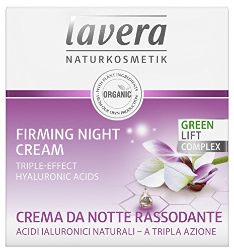 lavera Firming Night Cream Karanja ✔Anti-Age ✔ hyaluronic acid ✔ Moisturises & Reduces Wrinkles ✔ Vegan ✔ Organic Skin Care ✔ Natural & Innovative Cosmetics (50 ml)