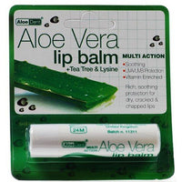 (4 PACK) - Aloe Dent - Aloe Vera Lip Balm | 4g | 4 PACK BUNDLE