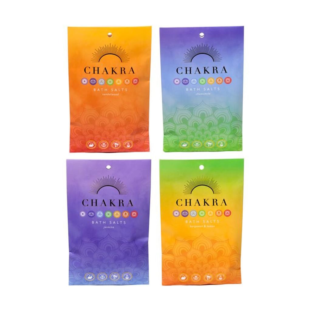 Set of 4 Chakra Bath Salt Sachets