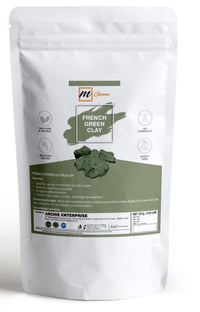 mGanna French Green Clay Powder 0.5 LBS | Illite Montmorillonite Clay for Facial Masks, Creams, Soft Peels and Scrubs, and Soap Making