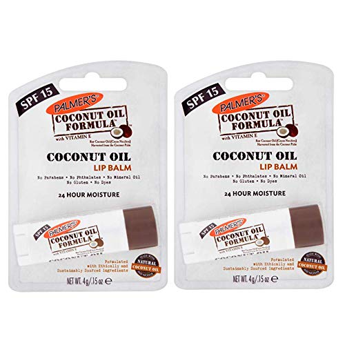 Palmer's Cocoa Butter Palmers Coconut Oil Cocoa Butter Formula Lip Balm with SPF15 - Pack of 2