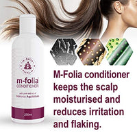 M-Folia M-FOLIA Conditioner Dual Pack 2x 250ml A Light Cream Rinse Conditioning Treatment for Scalp Psoriasis & Eczema containing Pure Mahonia Aquifolium & a Special Blend of Aromatherapy Oils