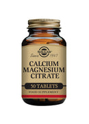 SOLGAR Solgar Calcium Magnesium Citrate Tablets - Pack of 50 - Supports Muscle and Nervous System - For Energy Release and Reduces Tiredness - Vegan, Gluten Free and Kosher