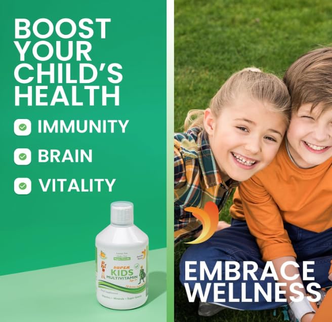 Swedish Super Kids Multivitamin Age 3+, Orange Flavour, 500 ml
