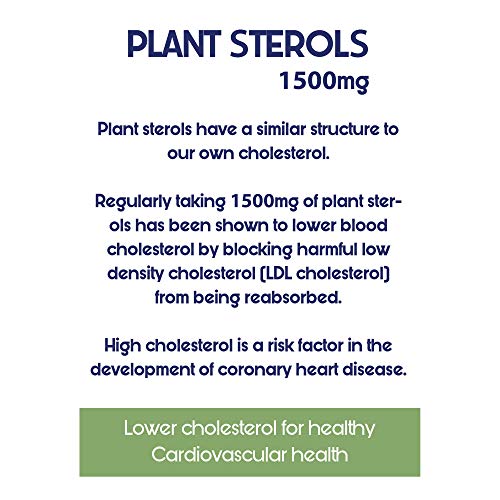SynBio Premium+ - Plant Sterols | 60 Tablets | Vegetarian | Maintain & Lower Cholesterol Levels | Proven Supplement to Lower Cholesterol Levels | Supports Heart Wellbeing | Made in The UK