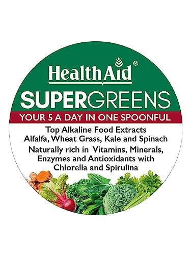 HealthAid SuperGreens Powder, 200 g, Green