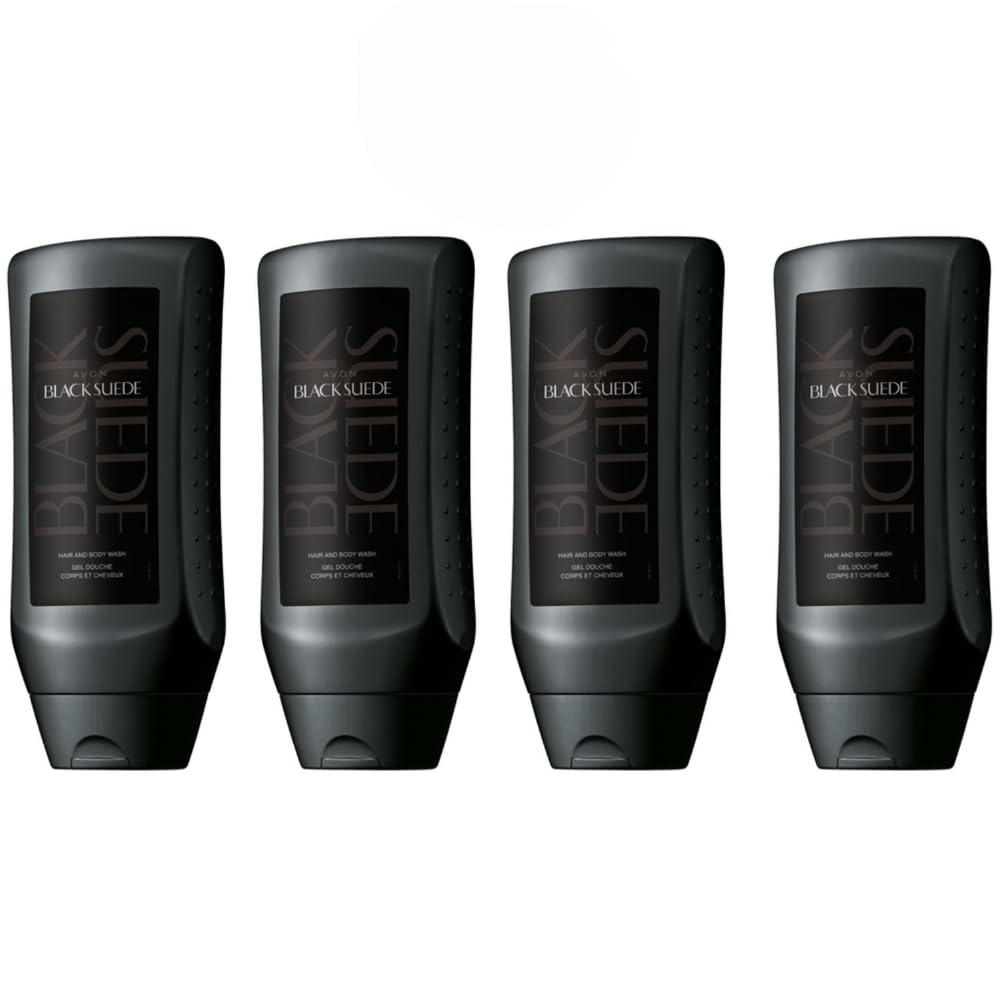 Generic Avon Black Suede Men's Hair & Body Wash | Warm Woods, Leather Accord, Fresh Greens | Cruelty Free (4)