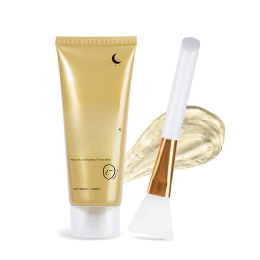 Ruojiar Kojic Acid Turmeric Overnight Wrapping Peel Off Mask With Brush,Turmeric Collagen Night Wrapping,Collagen Night Wrapping Mask,Vitamin C Facial Mask,Firming and Nourishing with VC,Reduces Wrinkle