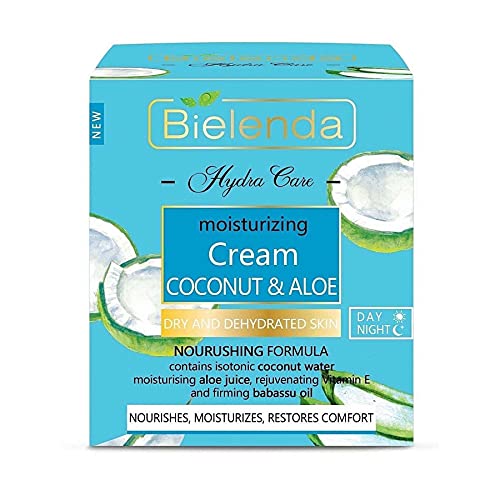 Hydra Care Coconut and Aloe Moisturizing Light Cream for Dry and Dehydrated Skin Bielenda