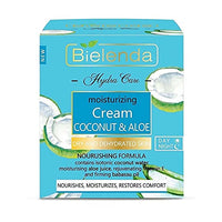 Hydra Care Coconut and Aloe Moisturizing Light Cream for Dry and Dehydrated Skin Bielenda