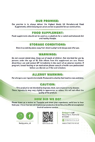 Bodygenix Devil's Claw 1000mg Tablets - Natural Anti-Inflammatory Pain Reliever Supports Joint and Muscle Health - Vegan Friendly 30 Tablets, 1 Month Supply