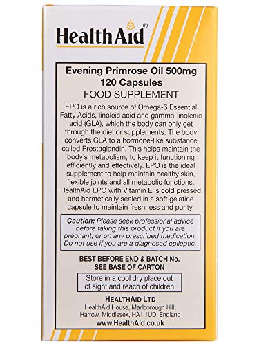 HealthAid Evening Primrose Oil 500 mg 120 Capsules