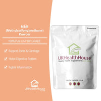 UKHealthHouse 100% Pure MSM Powder x 500g - Methyl Sulfonyl Methane - Joint Support - Food Grade