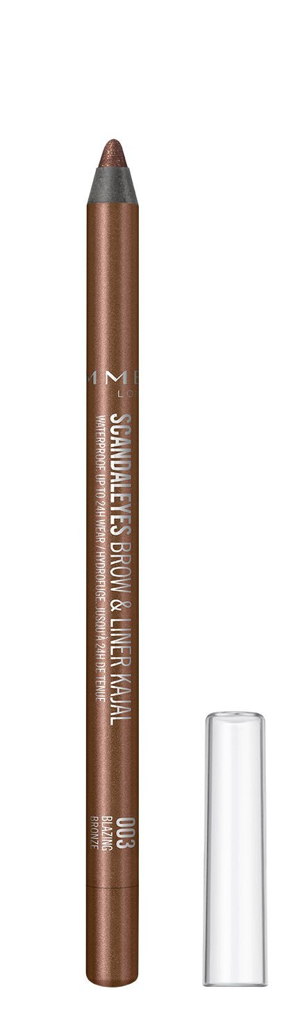Rimmel ScandalEyes Waterproof Coloured Brow & Liner Kohl Kajal Blazing Bronze 1.2g