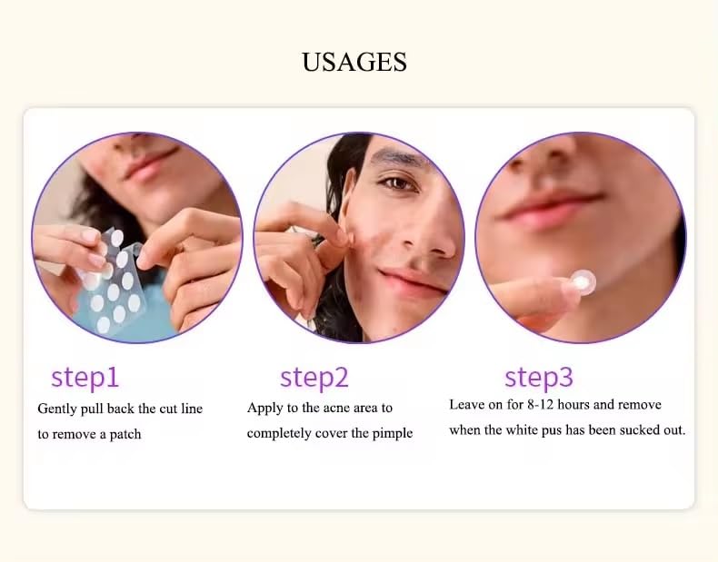 Pimple & Acne Patches, New Formula, Invisible Miracle Spot Cover - Hydrocolloid Acne Dressing Cover, Anti Acne Dots, Cruelty Free & Vegan, Pimple Stickers. (72)