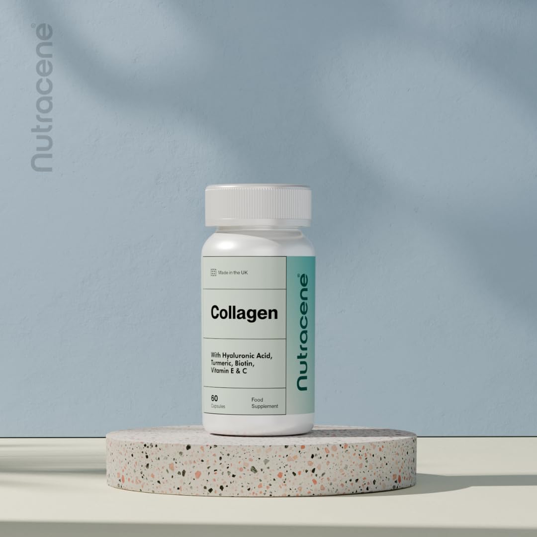 NUTRACENE Nutracene Collagen Complex | with Biotin, Vitamin C Hyaluronic Acid & Vitamin E | Healthy Skin, Hair, Nails | Made in The UK