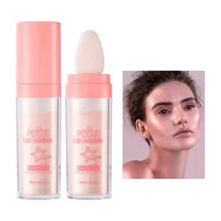 Weixinbuy Highlighter Powder Stick, Polvo De Hadas Glitter Patting Powder Fairy Highlight Powder Smooth Waterproof Three-Dimensional Shimmer, Sparkly Natural Patting Powder for Face Body Eyes Collarbones Glow