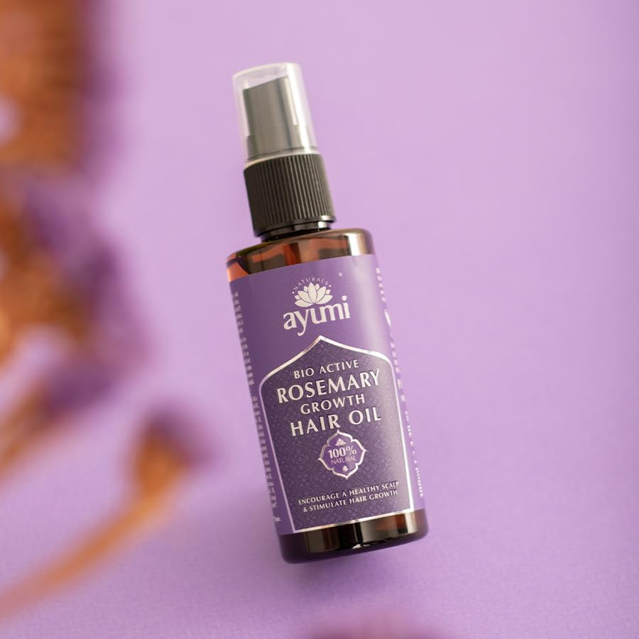 Ayumi Rosemary oil for hair growth castor oil organic coconut oil fenugreek diluted rosemary oil hair mask skin care essential oils massage oil lash serum