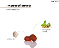 Ashwagandha Gummies 3000MG High Strength by Known Nutrition with Vitamin B6 | 120 Two-a-Day Gummies | Natural Botanical Extract | for Natural Stress Reduction | Apple Flavour (2 Months Supply)
