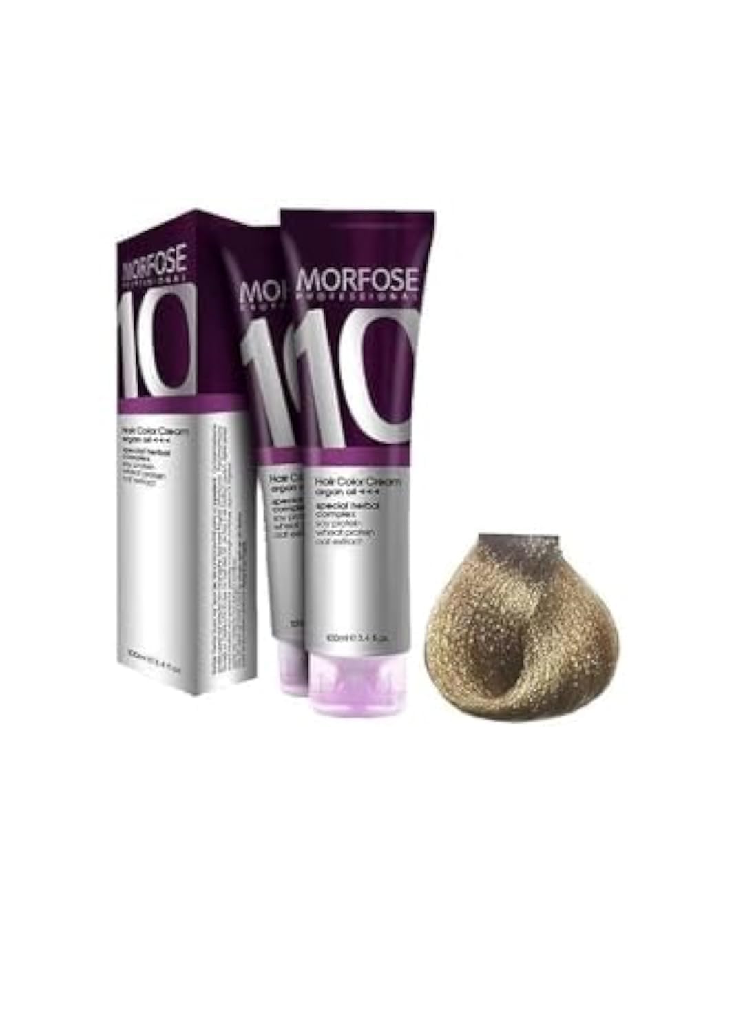 Morfose 10 Professional Hair Colour Cream 100 ml, No. 8.1 Natural Light Ash Auburn