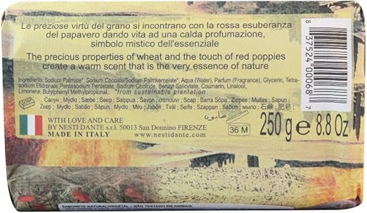 NESTI DANTE Emozioni di Toscana, Golden Countryside Soap 250 g