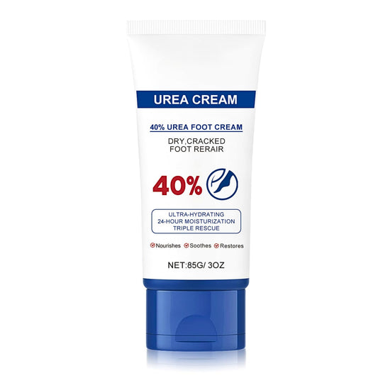 Lumiter 40% Urea Foot Cream, 40% Urea Cream for Cracked Heels and Dry Skin, 40 Percent Foot Cream for Feet, 24-Hour Moisturisation for Dry Cracked Feet, 85g