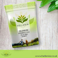 Hellenia Selenium 200ug Vitamins A,C,E + Zinc - 90 Tablets - Antioxidant Formula