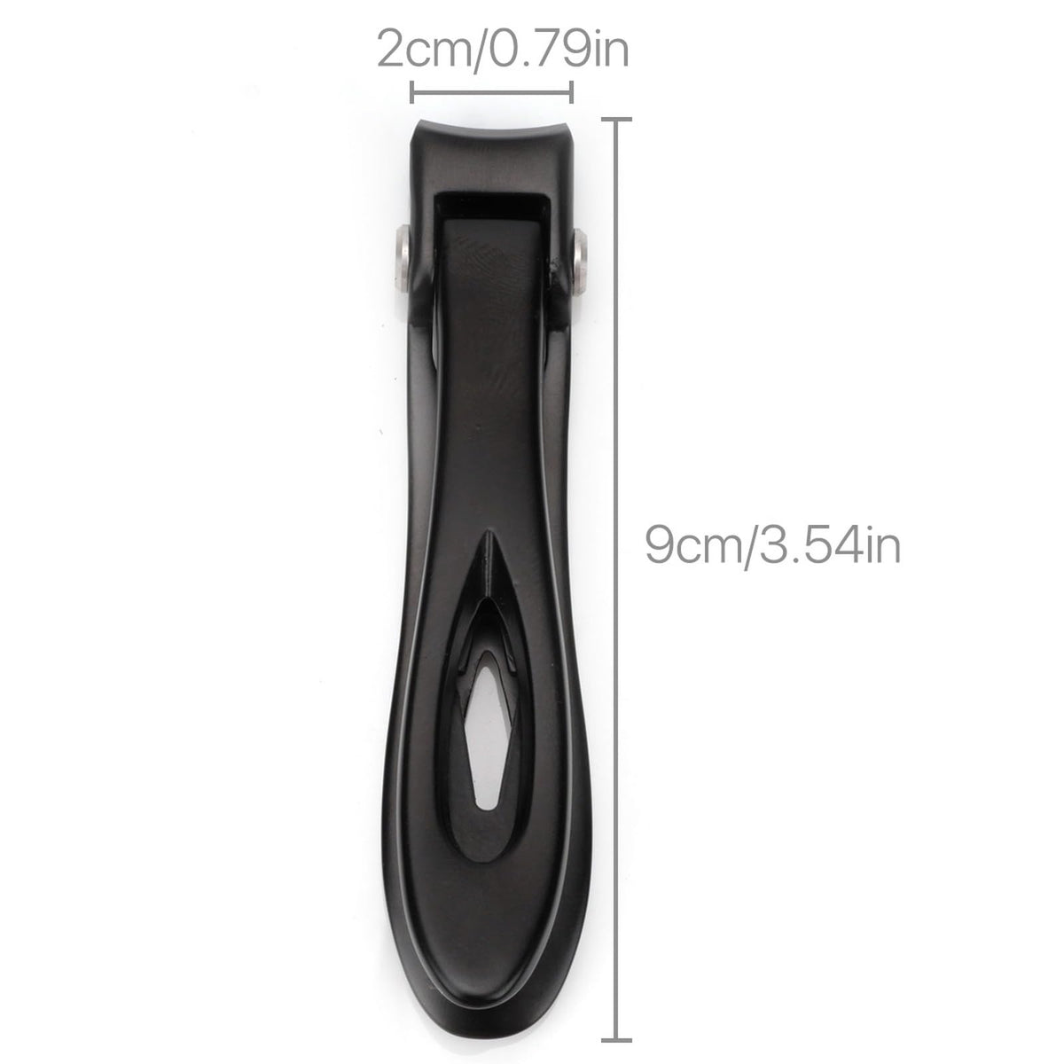 AyeVision Nail Clippers 16mm Wide Large Jaw Opening for Thick Nail Stainless Steel Black Fingernail and Toenail Nipper Cutter Podiatry Trimmer Pedicure Manicure Kit