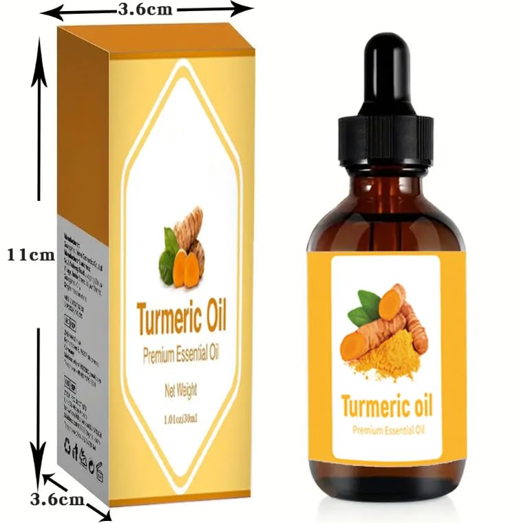 Turmeric Oil 30ml – 100% Pure and Cold-Pressed | Powerful Antioxidant & Natural Skin Rejuvenator, For All Skin Types
