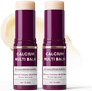 Nicooniu 2pcs Calcium Multi Balm,Calcium Volume Multi Balm,Wrinkle Core Stick,Korean Collagen Moisturing Stick,Anti-aging, Hydrating, Almond & Vitamin E for Lip Balm Eye Cream Neck