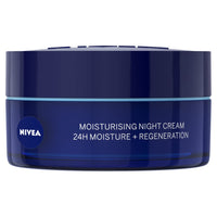 NIVEA Moisturising Night Cream (50ml), 24 Hour Overnight Moisturising Cream for Normal Skin, With Pro Vitamin B5 and Vitamin E for Enhanced Skin Care at Night